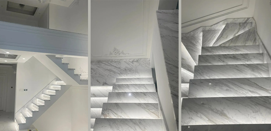 Volakas amarble stairs