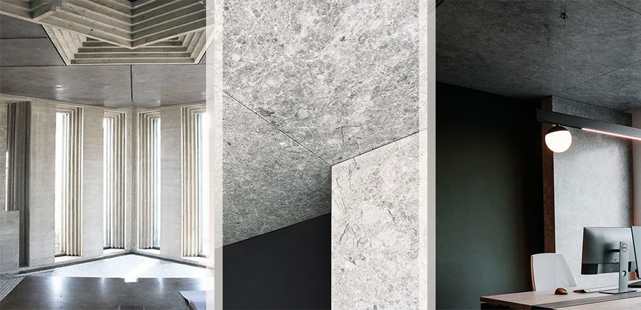 Stone ceiling decoration