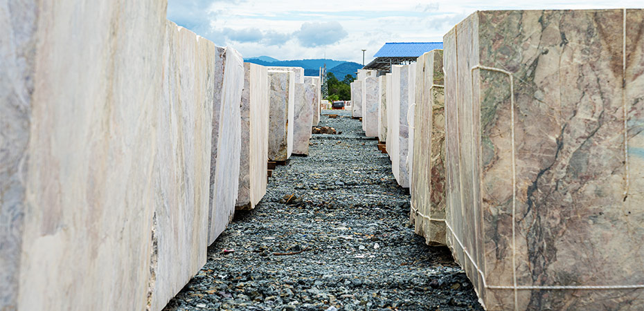 Four Seasons Sakura Marble block yard