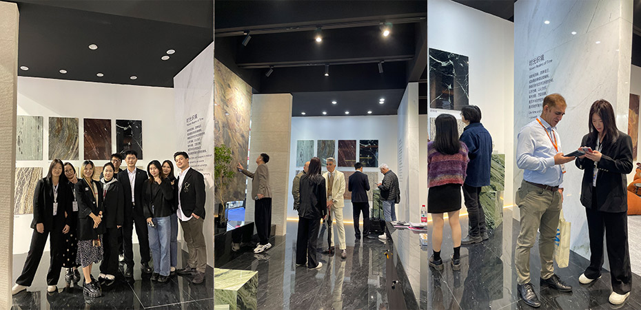 STONELINK team & clients at Xiamen Stone Fair 2025