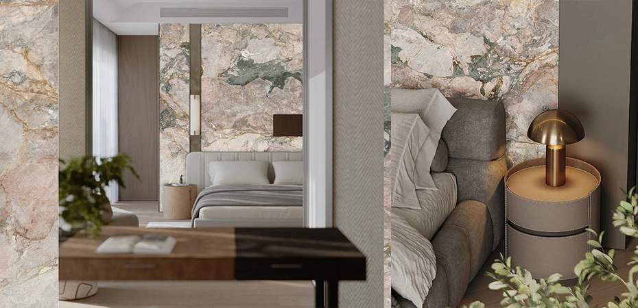 Sakura marble in Bedroom
