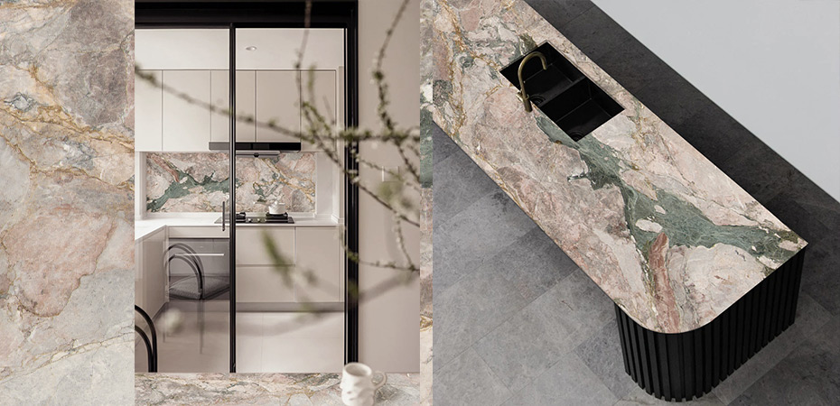Sakura marble in Dining room