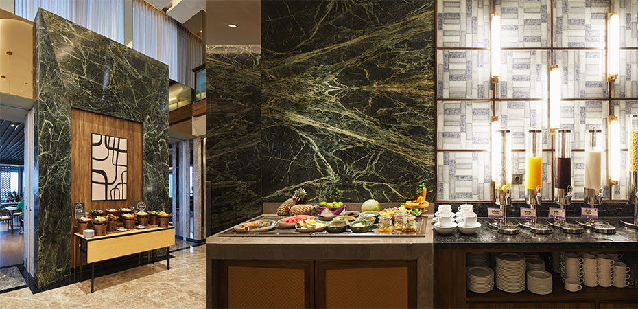 Verde Prada marble wall