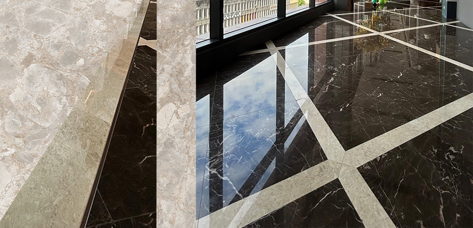 Omani Beige Marble – Lobby Floor Pattern