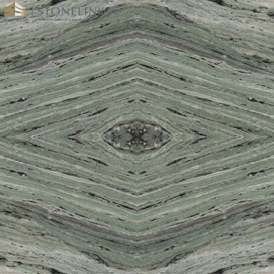 Raggio Verde marble slab