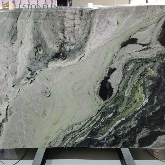 Raggio Verde marble slab