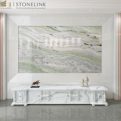 Raggio Verde marble block