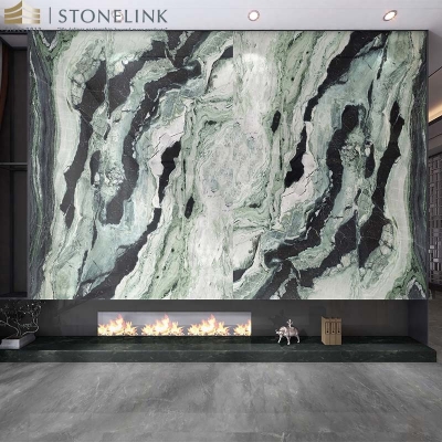 Raggio Verde marble block