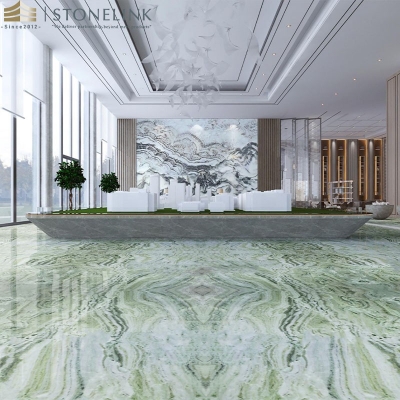 Raggio Verde marble tile