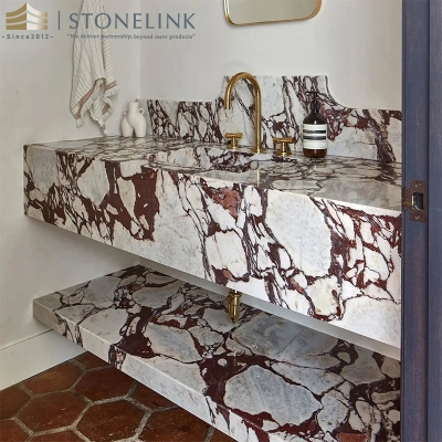 Calacatta viola marble slab