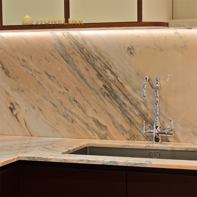 Rosa aurora marble slab