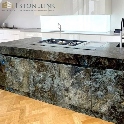 Lemurian blue granite countertop