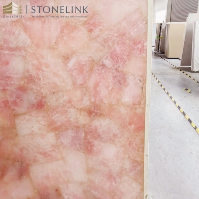 Pink onyx slab