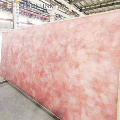 Pink onyx slab