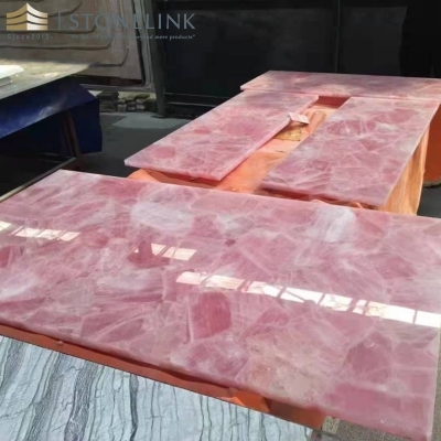 Pink onyx slab