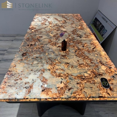 Alaska white granite table