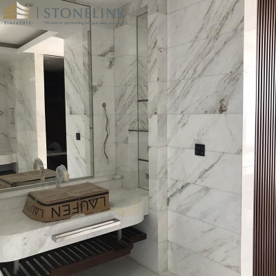 Bianco Vena marble slab