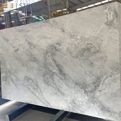 Super White quartzite slab