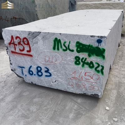 Grigio Carnico marble block