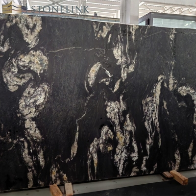 Cosmic Black granite slab