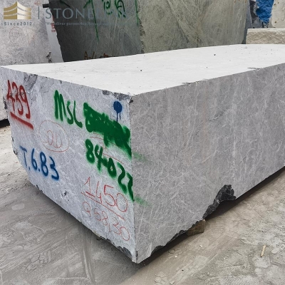 Grigio Carnico marble block