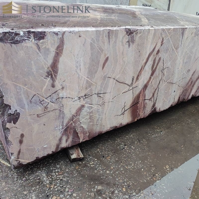 Velvet Red quartzite block