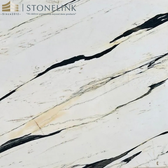 Oriental Calacatta White marble slab