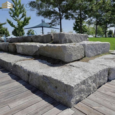 Reclaimed kerb granite block