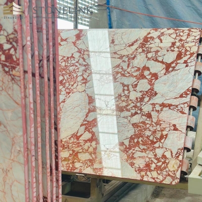 Bulgari Red marble slab