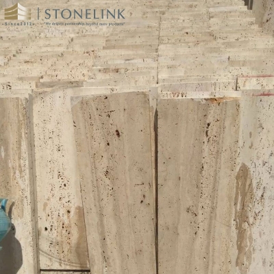 Honed classic travertine tile