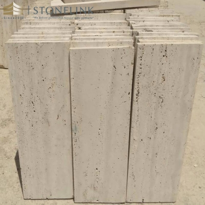 Honed classic travertine tile
