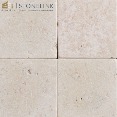 Tumbled limestone tile