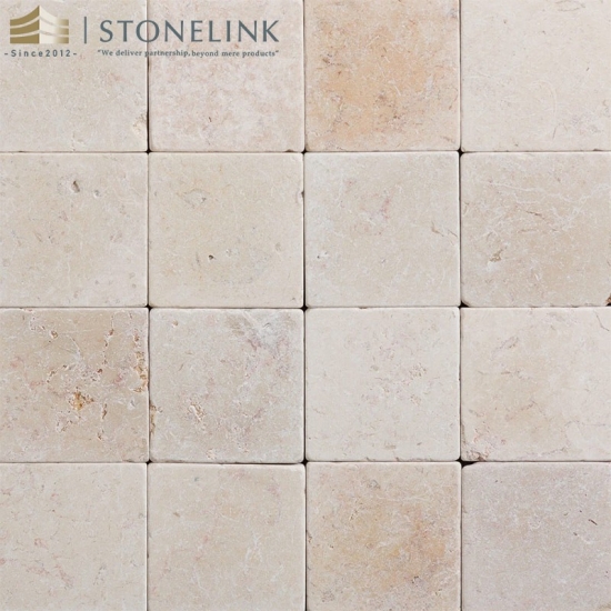 Tumbled limestone tile