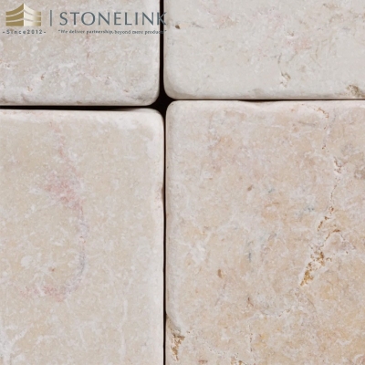 Tumbled limestone tile