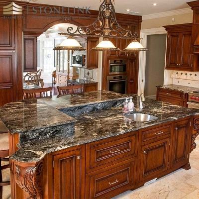 Cosmic Black granite countertops