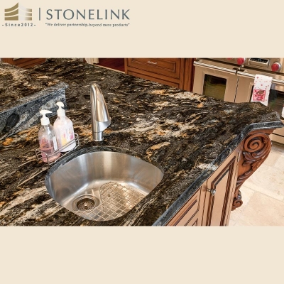 Cosmic Black granite countertops