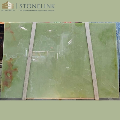 Green onyx countertop
