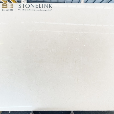 White limestone slab
