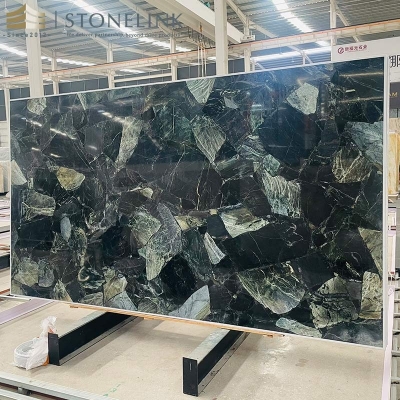 Imperial Green Quartzite slab