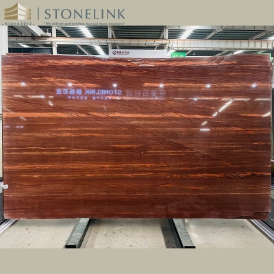Terra Rosa vein cut quartzite slab