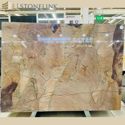 Terra Rosa cross cut quartzite slab