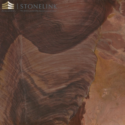 Terra Rosa cross cut quartzite slab