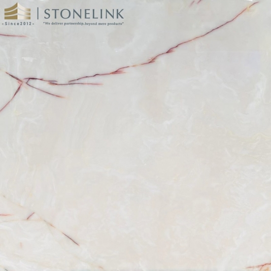 White onyx slab
