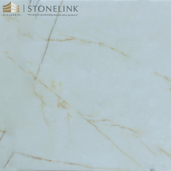 White onyx slab