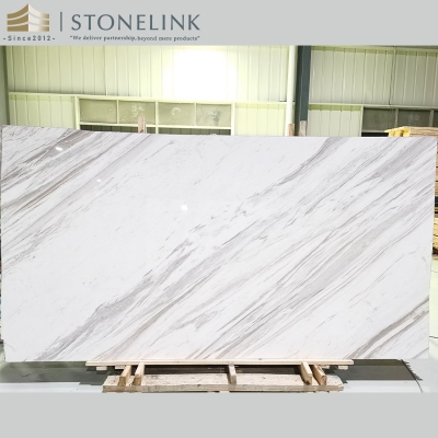 Volakas marble slab