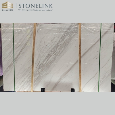 Volakas marble slab