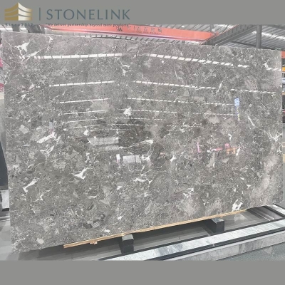Romantic Grey marble slab