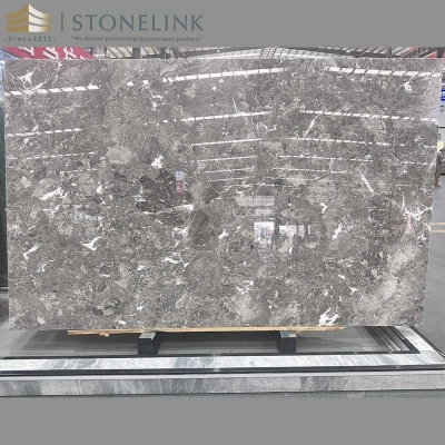 Romantic Grey marble slab