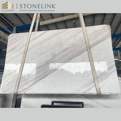 Volakas marble slab