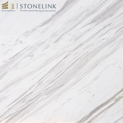 Volakas marble slab